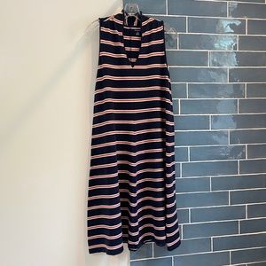 A-Line Sleeveless Midi Dress